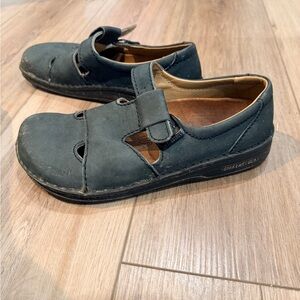Birkenstock Dark green Leather Mary-Jane’s Loafers